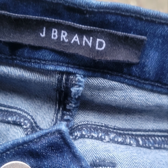 J Brand Charlene Mid Rise Boot Cut Jeans in Dark Denim Size 24 - Picture 5 of 8